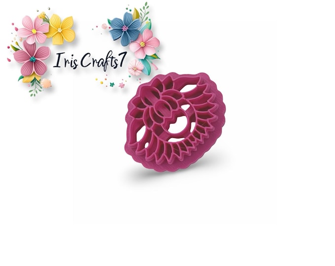 Leaf Lotus polymer Clay Cutter - Ceramic Tools - Handmade Earrings