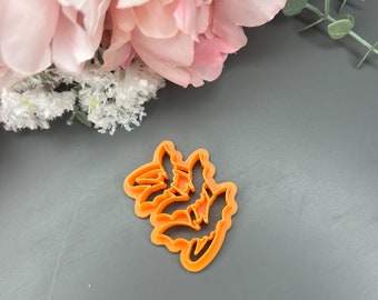 Polymer Clay Cutter – Bats near the Moon Design, Halloween Earring Making Tool