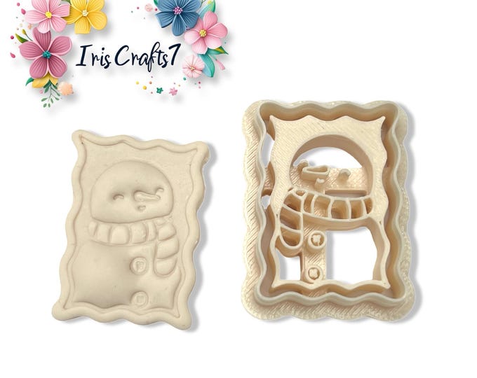 Snowman Stamp Polymer Clay Cutter for Christmas Earring Making, Craft & Jewellery Tools