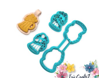 Clay Cutters Stitch Keychain Beer_ Polymer Clay Craft Tools
