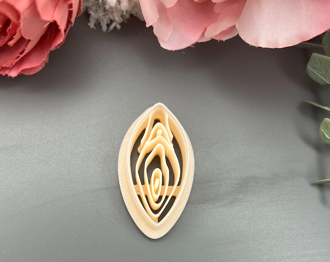 Vulva Polymer Clay cutter_ Handmade Jewellery_ Ceramic Tools_ Silver Clay