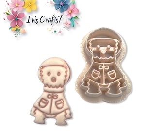 Dog with Raincoat Polymer Clay Cutter, Puppy Jewelry Tool, Earring Mold, Craft Supplies