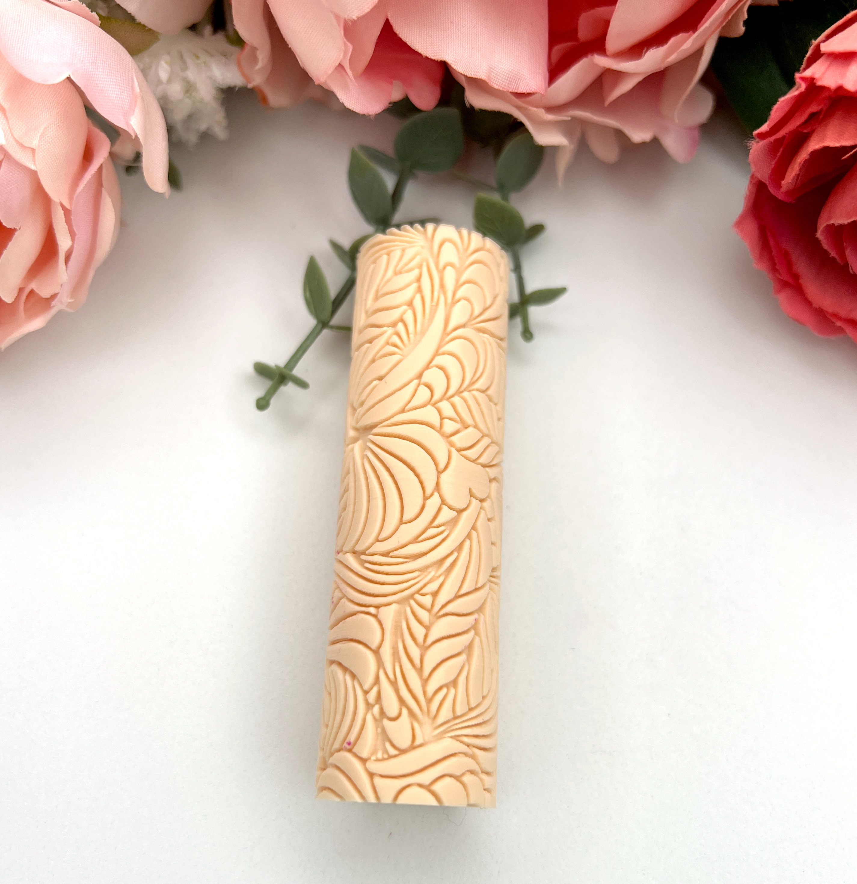 3D file Polymer Clay Texture Roller / Flower Clay Roller 💐・3D printable  model to download・Cults