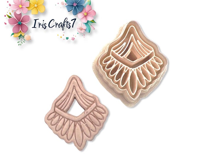 Ornamental Pendant Polymer Clay Cutters – Earring Making Tools – Intricate Jewelry Cutter – DIY Boho Craft Supplies