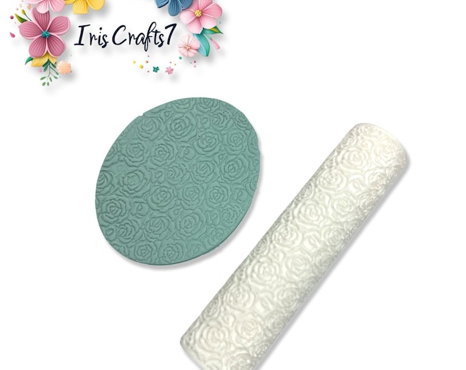 Rose Polymer Clay Texture Roller for Earrings Jewelry Tool