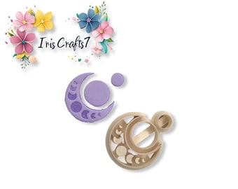 Moon Polymer Clay Cutter Set: Earring Making, Ceramic Tool