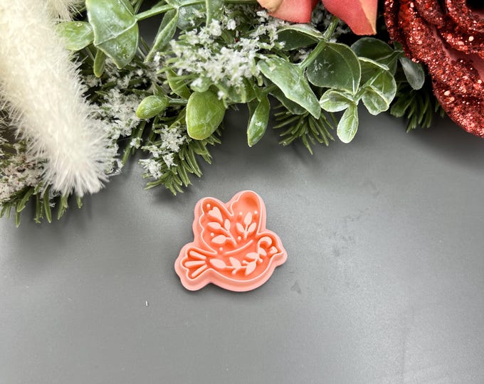 Floral Dove Polymer Clay Cutter - Handmade Earrings - Clay tools