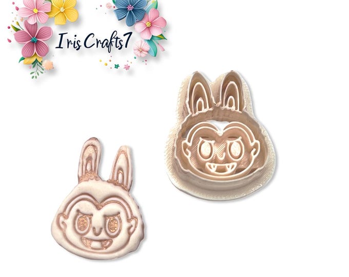 Cute Monster Vampire Polymer Clay Cutter – Halloween Earring Making Tool – Kawaii Creature Clay Cutter for Handmade Jewelry Crafts