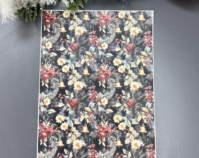 Christmas 9 Transfer Paper for Polymer Clay - Festive Holiday Designs