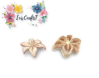 Lily Flower 2 Polymer Clay Cutter