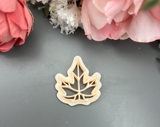 Clay cutter Silver Maple_ Floral cutters_ Polymer clay cutters_ Ceramic tools
