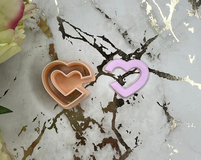 Clay cutters Heart hoop| Polymer clay cutters| Jewellery tools| Ceramic tools| Clay tools