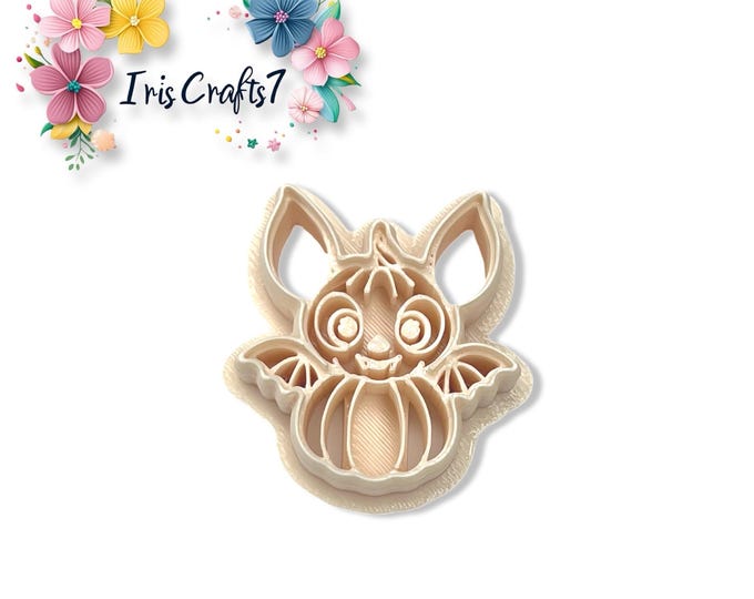 Clay Cutters Bat Pumpkin – Spooky Halloween Polymer Clay Tools for Unique Earrings, Handmade Jewellery & DIY Craft Supplies