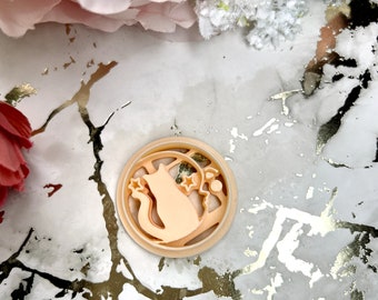 Clay Cutter Occult Cat and Moon – Halloween Jewelry Making Tool, DIY Polymer Earrings