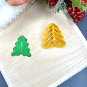 Christmas Tree 23 Polymer Clay Cutter - Handmade Earrings - Jewellery Making