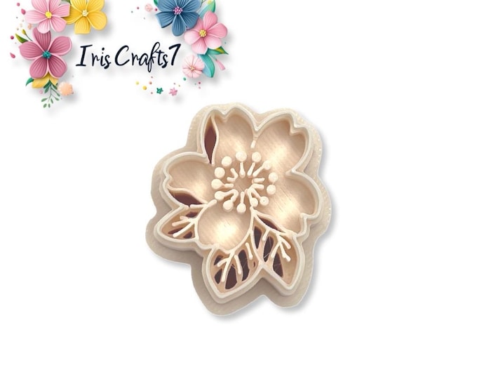 Cherry Blossom 2 Polymer Clay Cutter - Jewellery Tool