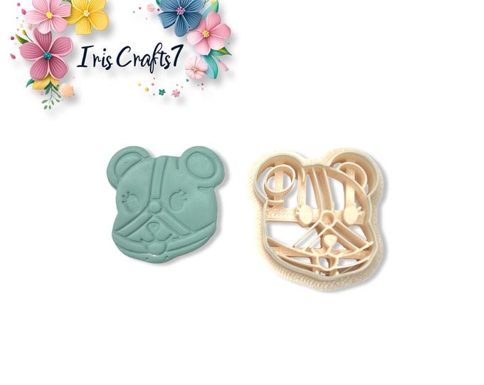 Gagged Teddy Bear Polymer Clay Cutter | Valentine Edgy Earring Shape Tool