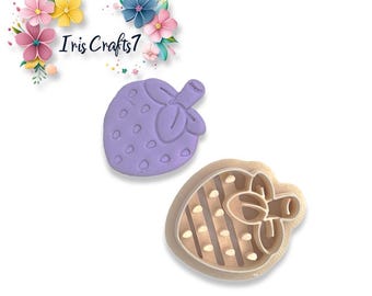 Strawberry 7 Polymer Clay Cutter for Earring Making