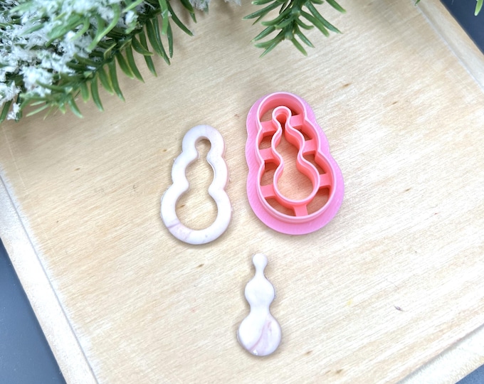 Handmade Earrings Polymer Clay Cutters Snowman Outline Cookie Cutter Mold Holiday Craft Tool Gift