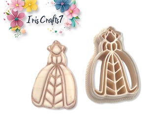 Elegant Princess Polymer Clay Cutter – Fairytale Earring Making Tool – Royal Silhouette Mold for DIY Jewelry and Crafts