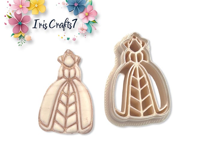 Elegant Princess Polymer Clay Cutter – Fairytale Earring Making Tool – Royal Silhouette Mold for DIY Jewelry and Crafts
