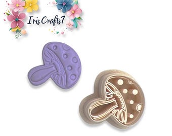 Mushroom 11 Polymer Clay Cutter - Earring Making