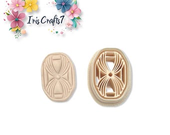 Floral Oval Polymer Clay Cutter | Earring Shape | Craft Tool