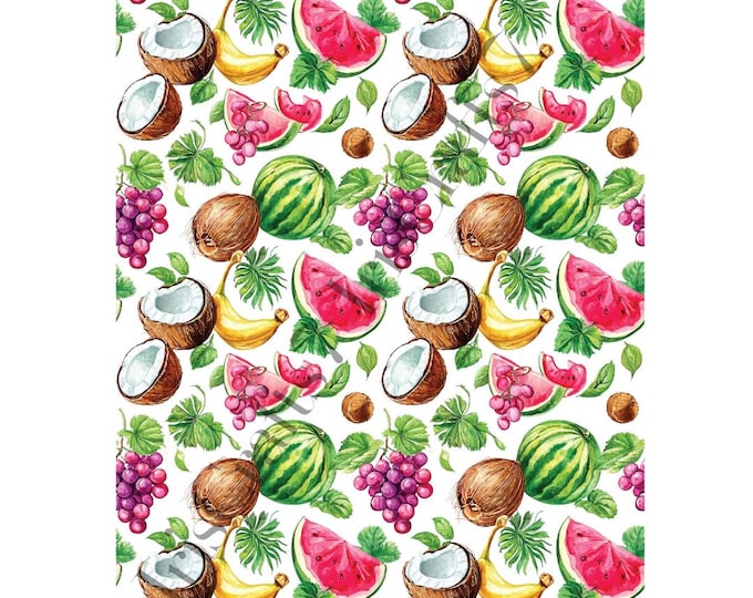 Water Soluble Magic Transfer Paper for Earring Making & Clay Tools – Fruits 4 Image Transfer Sheet Craft Supplies