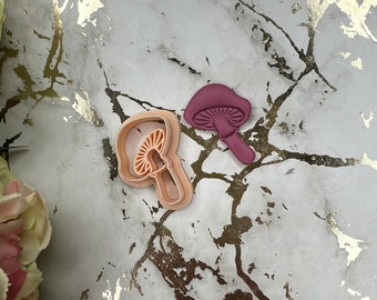 Mushroom 1 polymer clay cutter