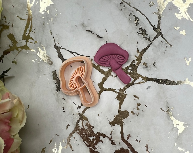 Mushroom 1 polymer clay cutter
