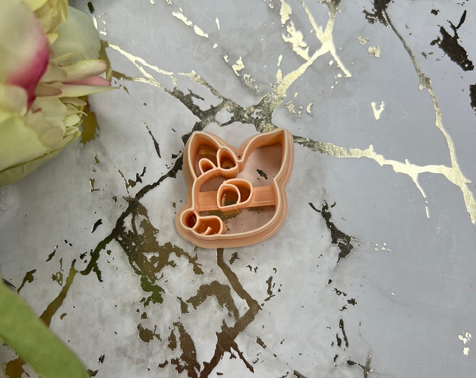 Rudolph polymer clay cutters / christmas cutters