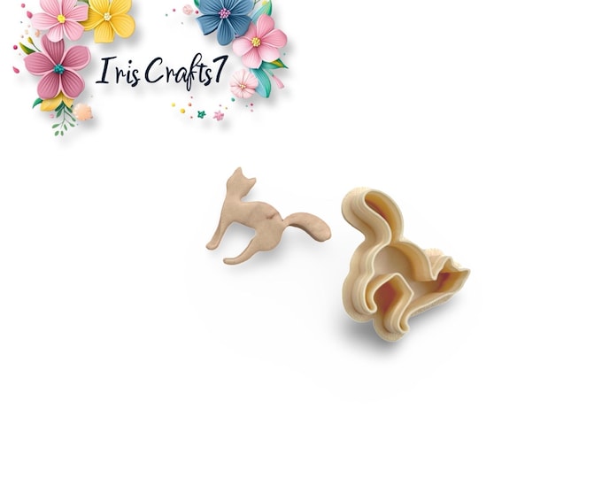 Cat 8 Polymer Clay cutter -Ceramic Tools - Earrings Making