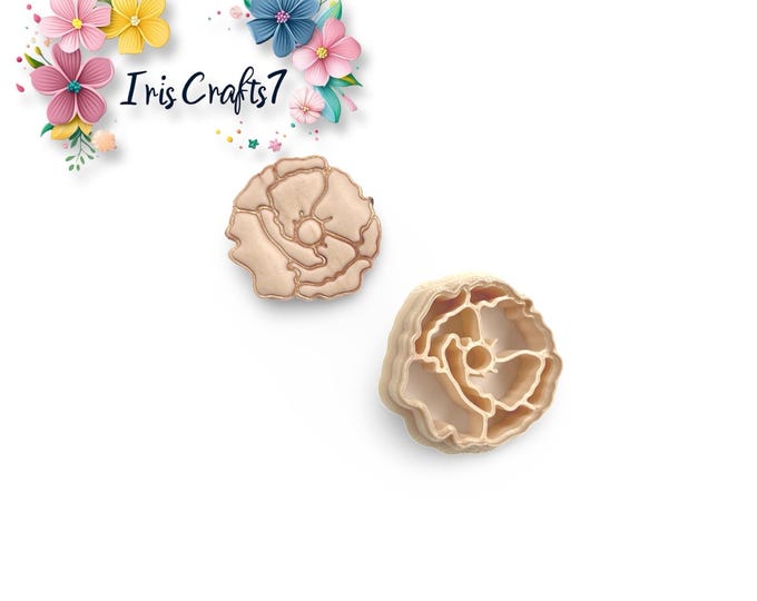 Flower 45 Polymer Clay cutter -Ceramic Tools - Earrings Making