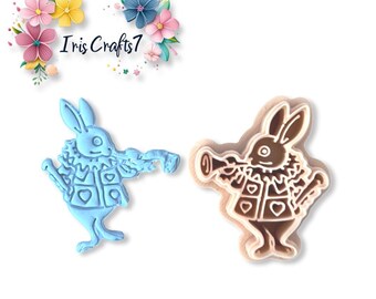 Rabbit with Trumpet Polymer Clay Cutter – Tool for Earring Making