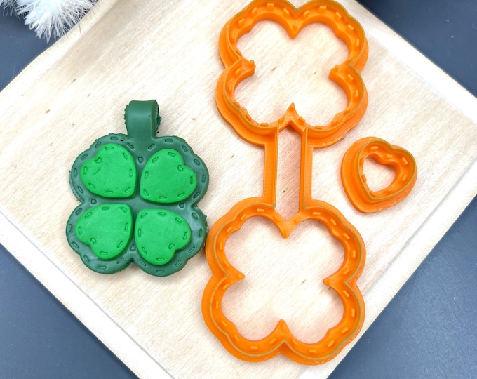 Clay Cutters Stitch Keychain Clover_ Polymer Clay Craft Tools