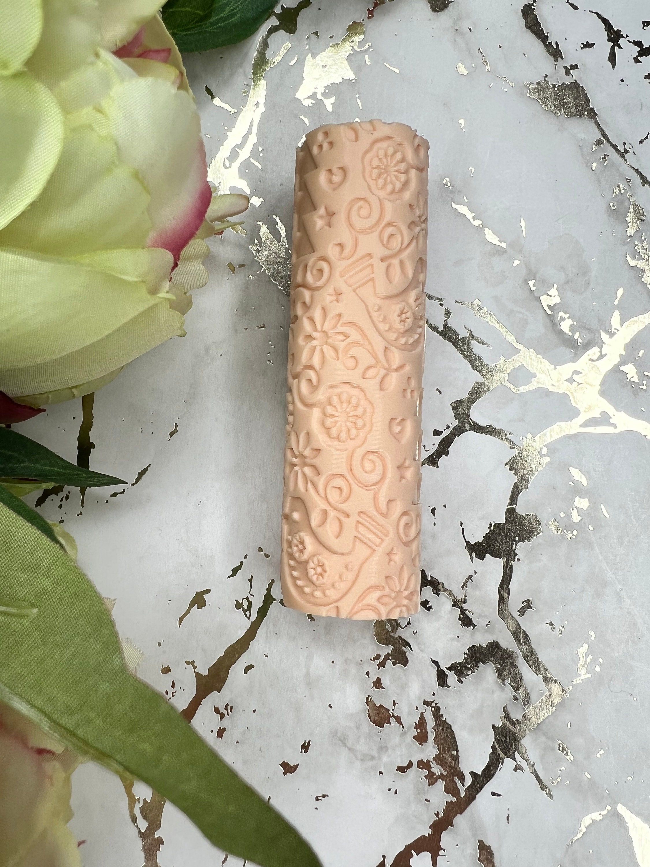  Puocaon Polymer Clay Texture Roller - Daisy Flower