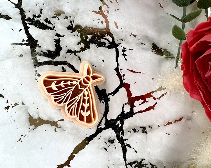 Clay cutters Moon moth| Polymer clay cutters| Jewellery tools| Ceramic cutters| Earrings cutters| Clay tools