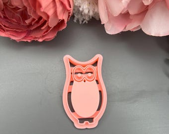 Owl Shelf Polymer Clay Cutter – Animal Shaped Tool for Earrings & Crafts
