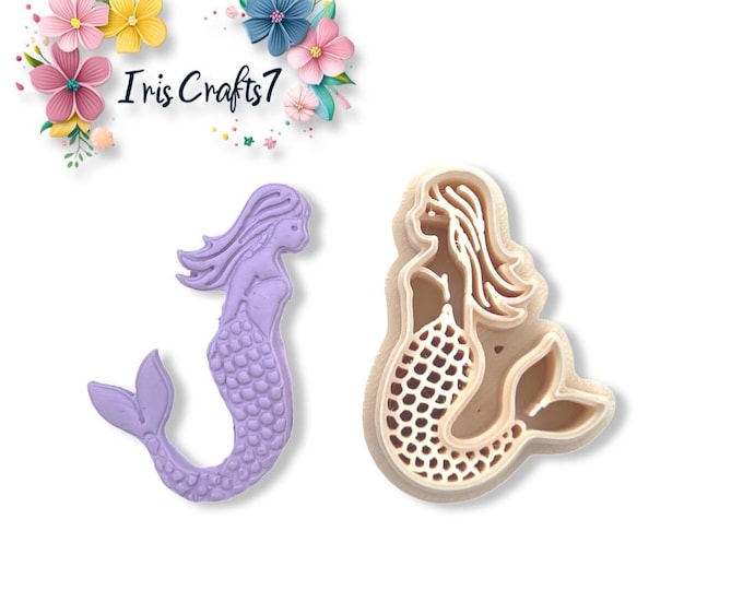 Mermaid 5 Polymer Clay Cutter - Earrings Making