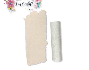 Outline Flowers No.4 Texture Roller Polymer Clay Floral Earrings Tool