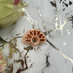 Half Sunflower Polymer Clay Cutter for Earrings and Jewelry Making