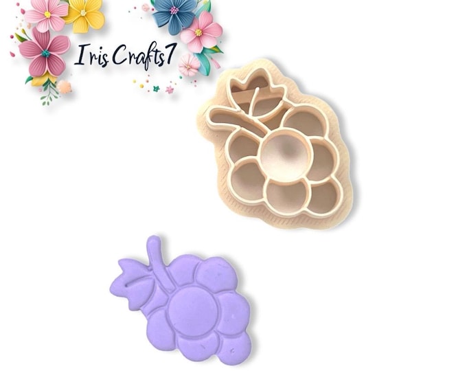 Grape Bunch Polymer Clay Cutter for Earring Making Perfect DIY Tool