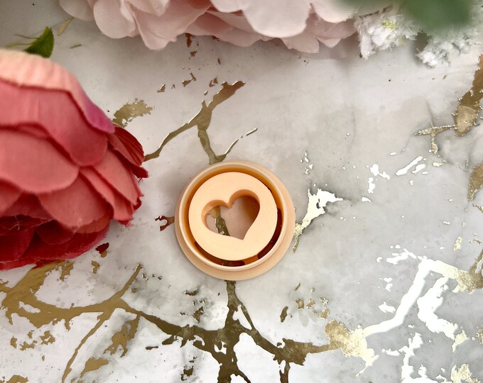 Clay cutter Circle Heart 3| Valentine earrings| Ceramic tools| Polymer clay cutters| Clay tools