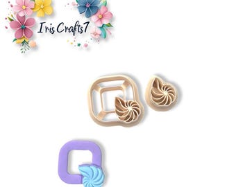 Polymer Clay Cutters Seashell Coral Combo 4 – Ocean Inspired Tools for Earrings