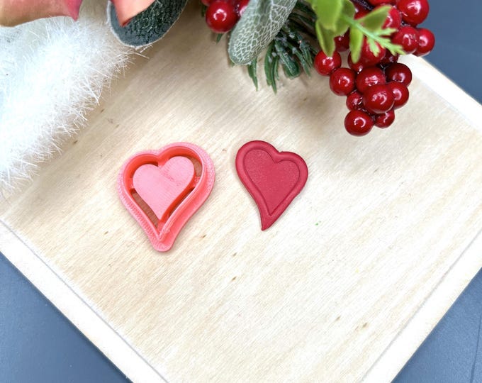 Valentine's Heart Frame 3 Polymer Clay Cutter - Handmade Earring - Jewellery Making