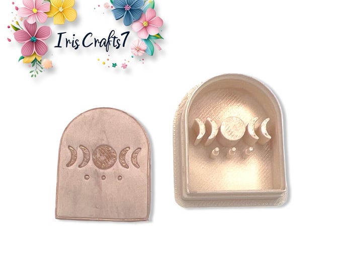 Moon Phase Polymer Clay Cutters – Celestial Earring Making Tools – Lunar Phases Clay Cutter  for DIY Jewelry & Crafts