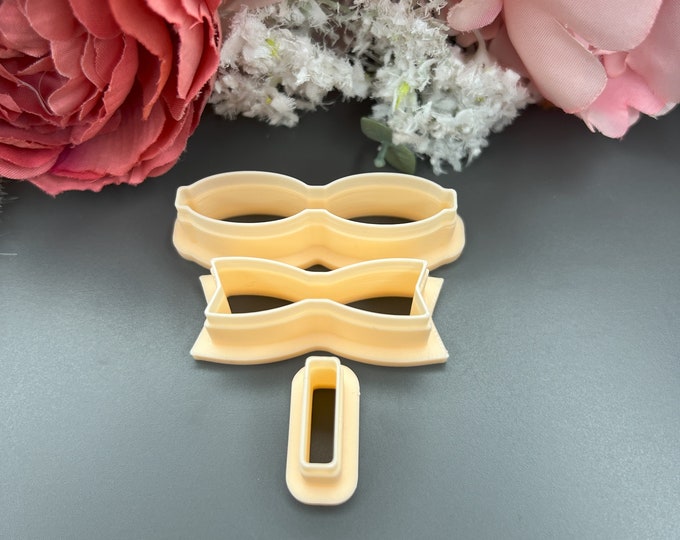 Bow template 1 clay cutters| Ceramic tools| Earring making| Polymer clay cutters| Metal clay