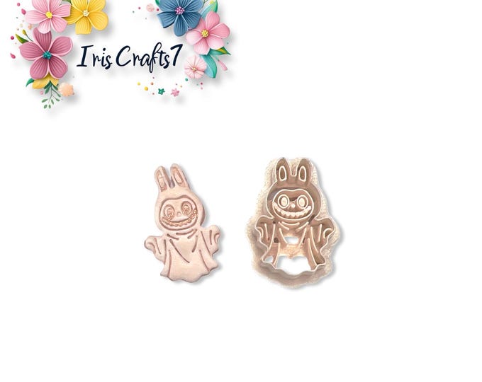Cute Monster Ghost Polymer Clay Cutter – Halloween Earring Making Tool – Spooky Ghost DIY Jewelry Supplies – Iriscrafts7
