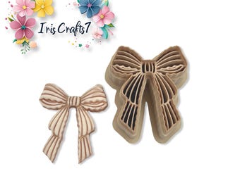 Bow Shape No.7 Polymer Clay Cutter Earrings Jewelry Tool