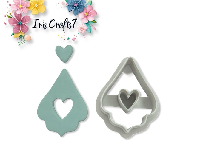 Ethnic Love Polymer Clay Cutter Valentine Earrings Tool